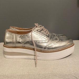 Madden Girl Metallic Oxfords